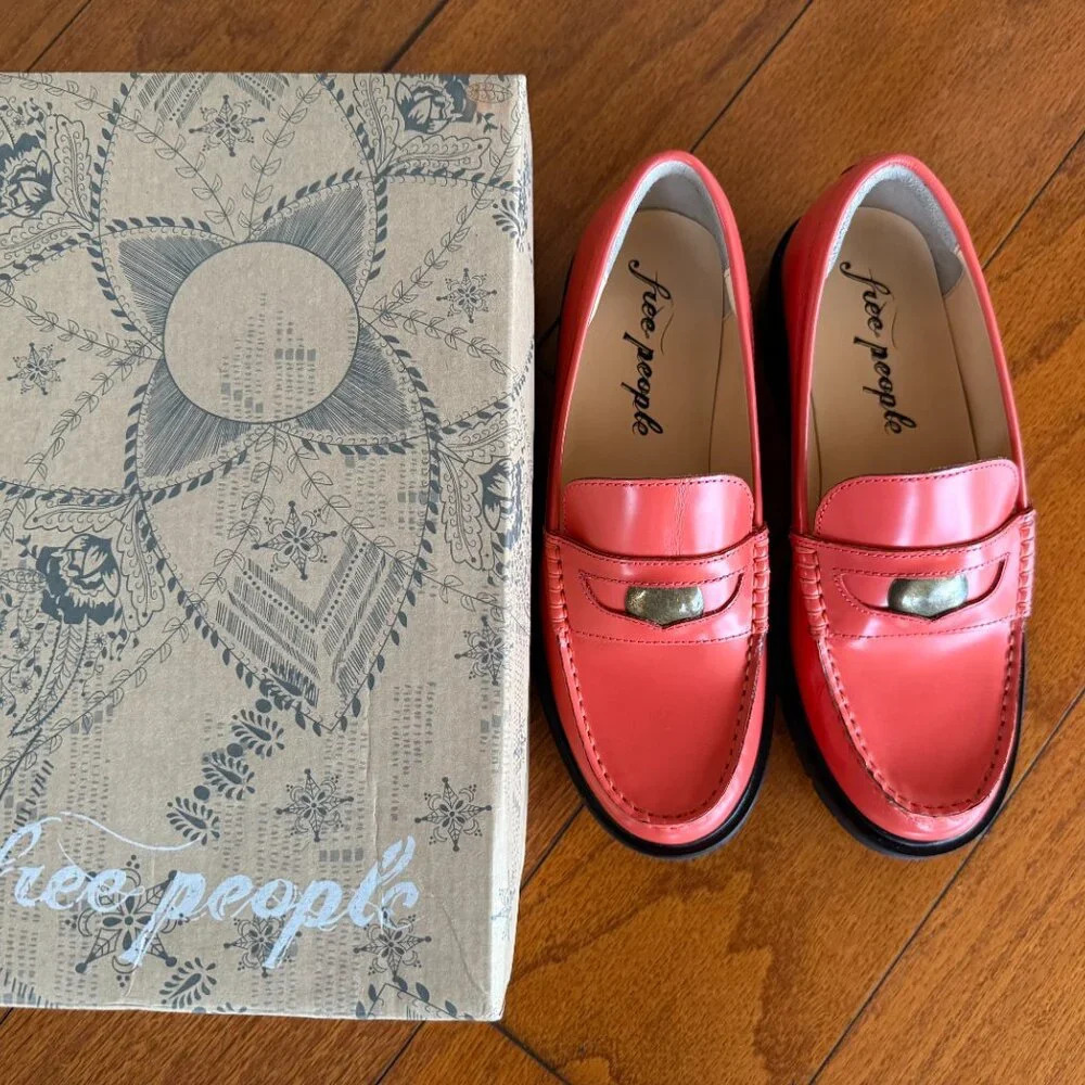 Free People Liv Loafer Coral Fusion  SIZE EU 36 - Picture 8 of 9